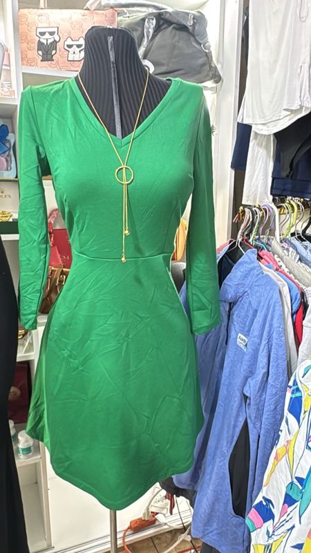 Vestido verde licrado