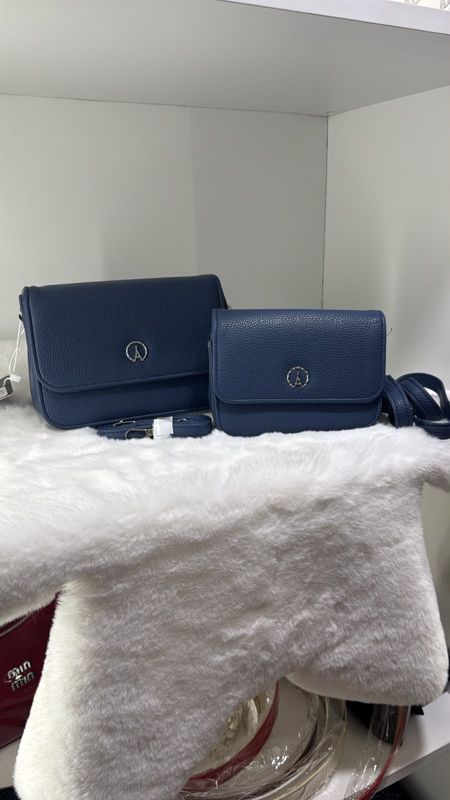 Cartera doble azul